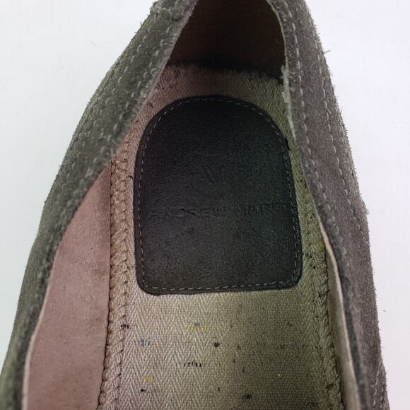 Andrew Marc Dorchester Brig Mens Size 9 Gray Suede Oxford Boat Shoes - Picture 10 of 11